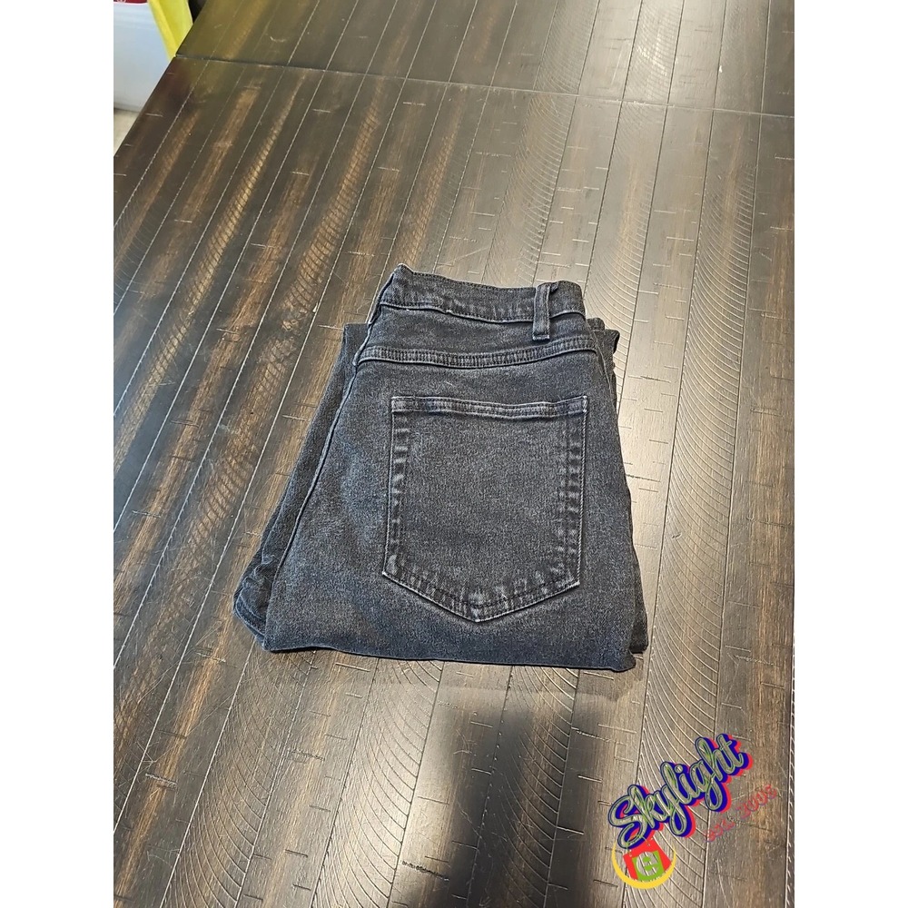 Cherokee Vintage Women's Black 90s Classic Taper High Waist Denim Jeans 28x32‎